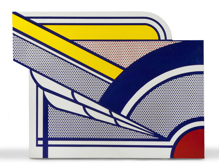 Porcelain enamel on steel titled ‘Modern Painting in Porcelain’ by Roy Lichtenstein, from an edition of six. Cottone Auctions image