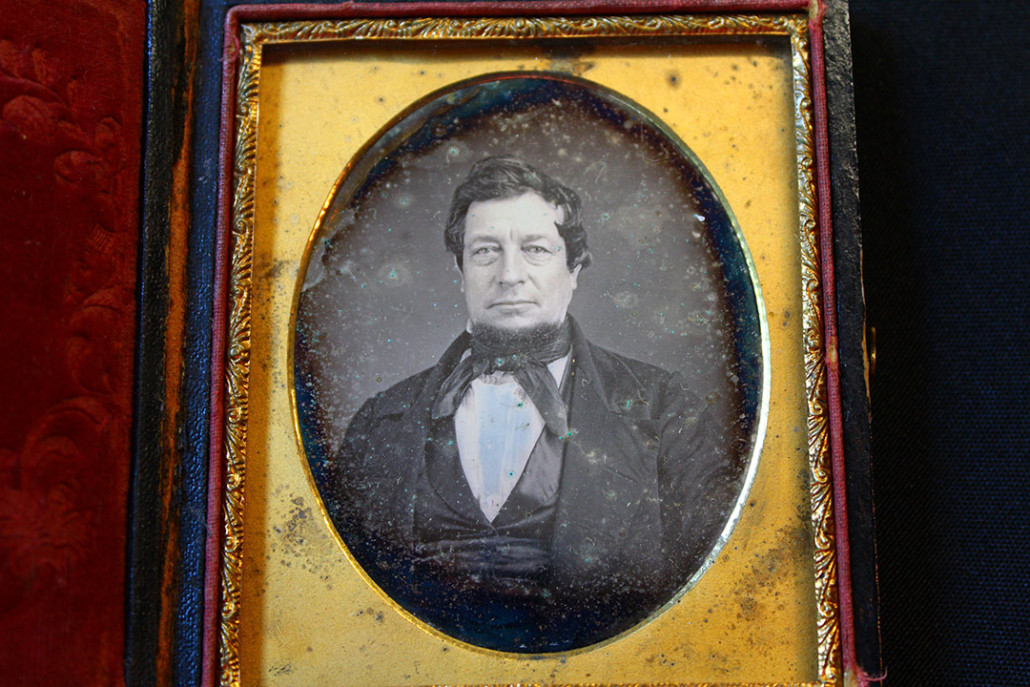 Rare daguerreotype of prominent 19th century author Washington Irving, one of only two known.