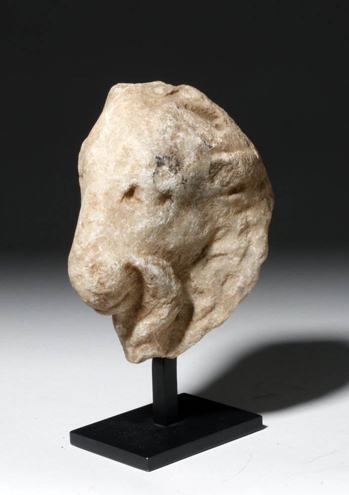 Ancient Roman marble fragment, head of a ram, circa 1st century CE, est. $3,000-$3,500