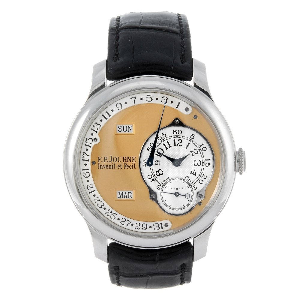 F.P. Journe gentleman's Octa Calendrier wrist watch. Estimate: £15,000-£20,000. Fellows image