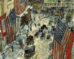 Childe Hassam flag painting gifted to NY Historical Society