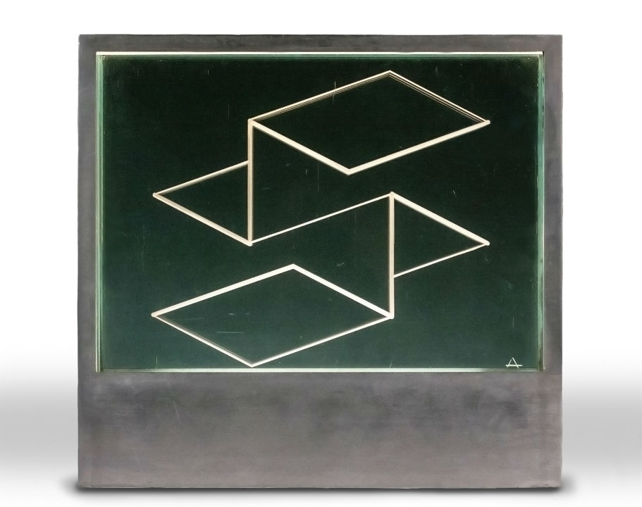 ‘Structural Constellation F-8’ by German-born American artist Josef Albers (1888-1976). Price realized: $55,200. Cottone Auctions image