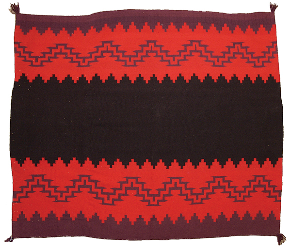 Rare Navajo woman’s ‘Manta’ robe made from Germantown wool in the 1890s. Estimate: $10,000-$20,000. Allard Auctions image