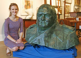 Rare bronze cast from famed Parliament Square statue of Churchill to be auctioned April 12