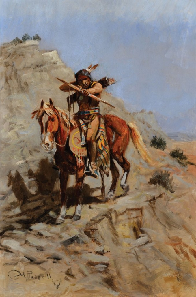 This Charles M. Russell oil painting sold for $1,004,000. The Russell image