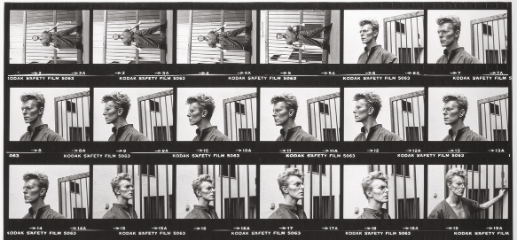 Rare contact sheet of David Bowie by Helmut Newton at Heritage Auctions April 17