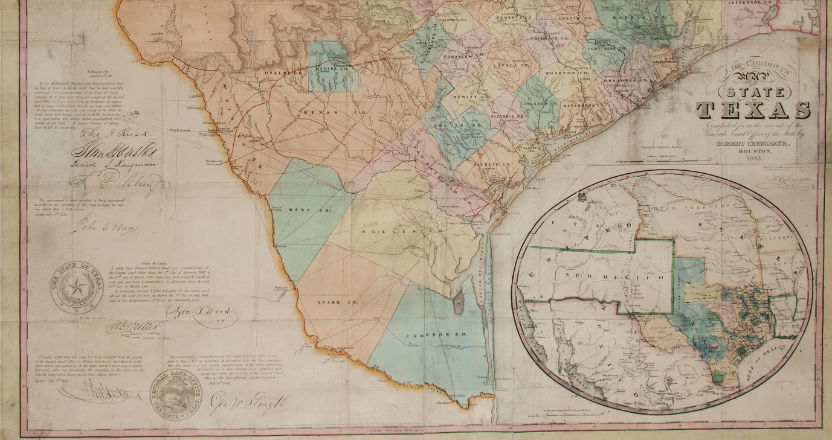Early Texas map