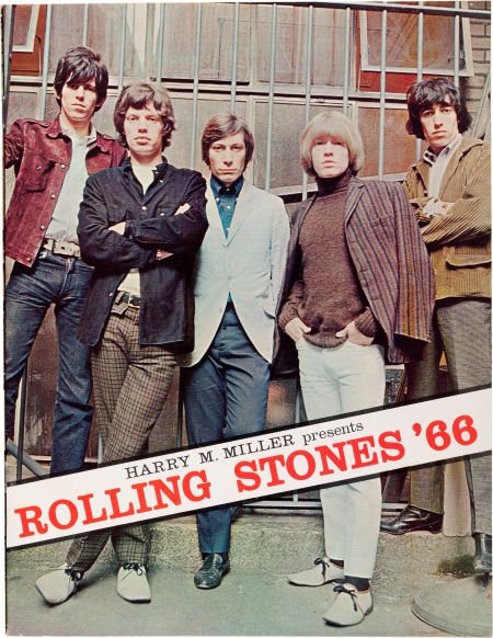 1966 Rolling Stones autographed tour program. Image courtesy of LiveAuctioneers.com archive and Heritage Auctions