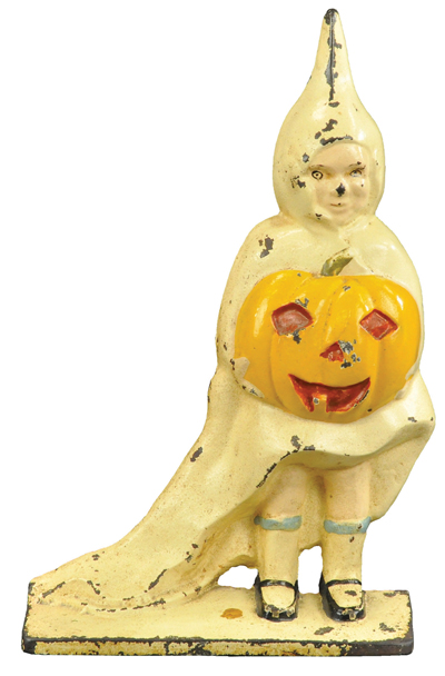 Littco Halloween Girl cast-iron doorstop, ex Jeanne Bertoia collection, $29,500. Bertoia Auctions image