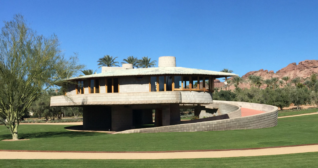 Frank Lloyd Wright designed this home for his son David and daughter-in-law Gladys. Outinz image. This file is licensed under the Creative Commons Attribution-Share Alike 4.0 International license.