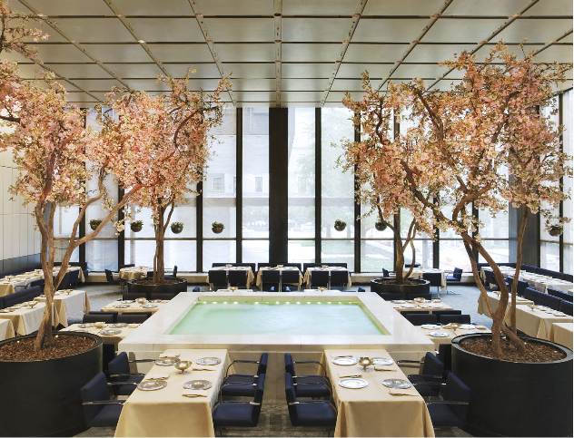 Interior of The Four Seasons in Manhattan. Image by Jennifer Calais Smith
