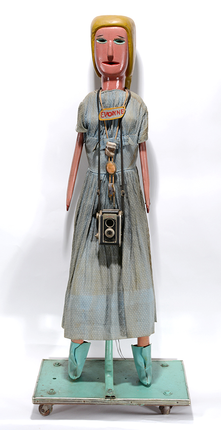 Calvin and Ruby Black ‘Evonne’ Possum Trot Doll, 51.5in high. Price realized: $72,000. Slotin Auction image