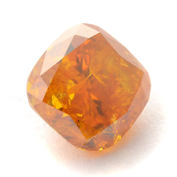 Unmounted natural fancy deep yellowish orange diamond. Estimate: $10,000-$15,000. Michaan’s image