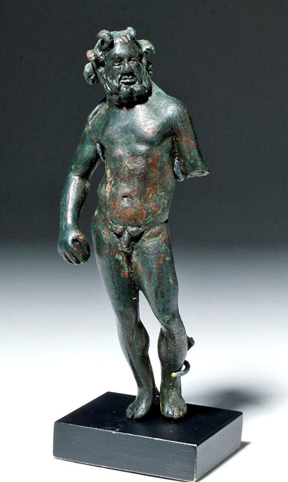 Roman bronze Poseidon statuette, est. $8,000-$15,000. Artemis Gallery image