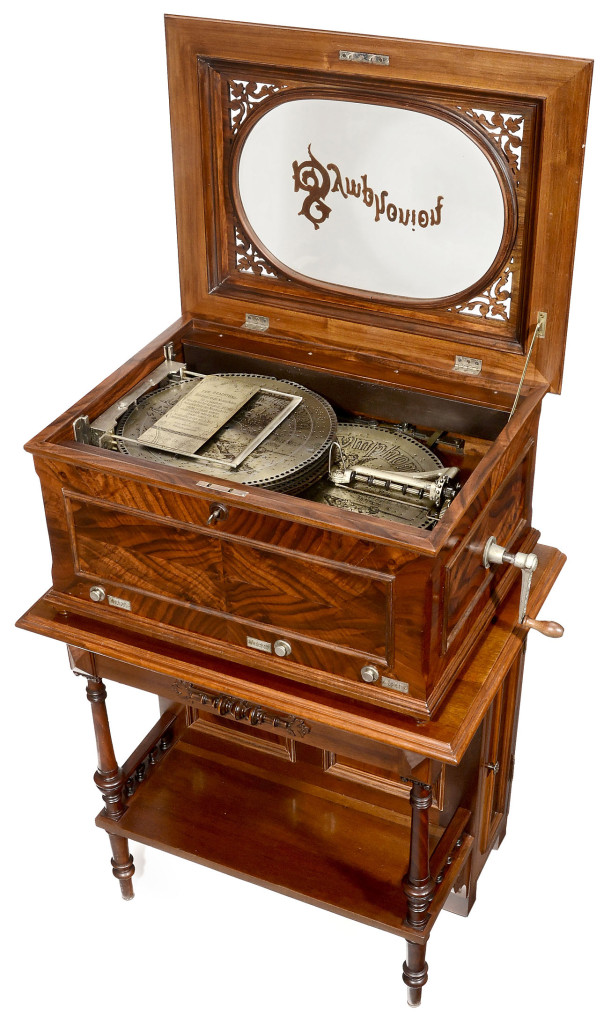 Symphonion Musikwerke, a rare auto-change disc musical box. Price realized: $44,000. Auction Team Breker image