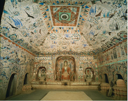 Cave 285, view of the interior, Western Wei dynasty (535–556 CE). Mogao caves, Dunhuang, China. Photo: Wu Jian. © Dunhuang Academy