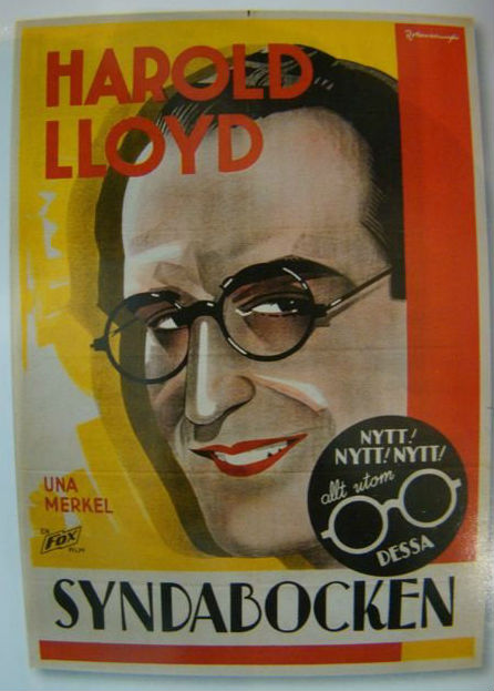 ‘The Cat’s Paw’ (Fox 1934) original Swedish one-sheet poster, picturing Harold Lloyd. Folded and unrestored stone-lithograph poster by artist Rohman, 27.5 x 39.5 inches. Estimate: $3,200-$4,400. Last Chance by LiveAuctioneers image