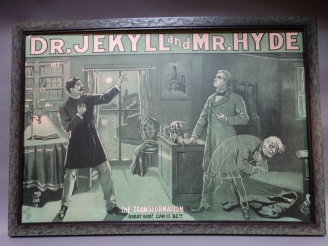 ‘Dr. Jekyll and Mr. Hyde’ theatrical poster mounted on board, 1880s. run. Estimate: $8,500-$11,000. Last Chance by LiveAuctioneers image 