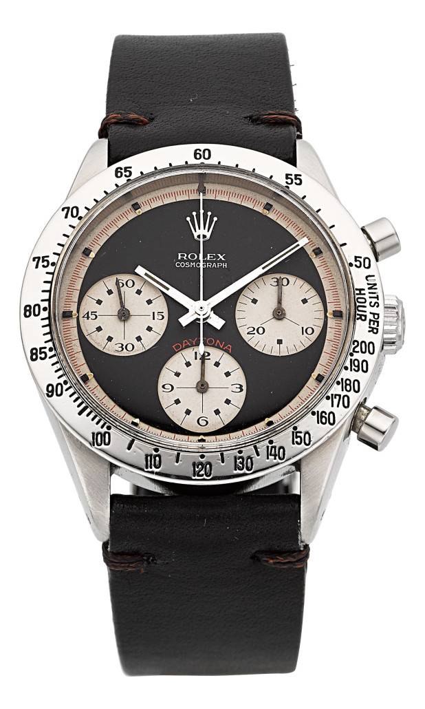 Rolex fine and rare 'Paul Newman' Cosmograph Daytona watch. Estimate: $100,000-$150,000. Heritage Auctions image 