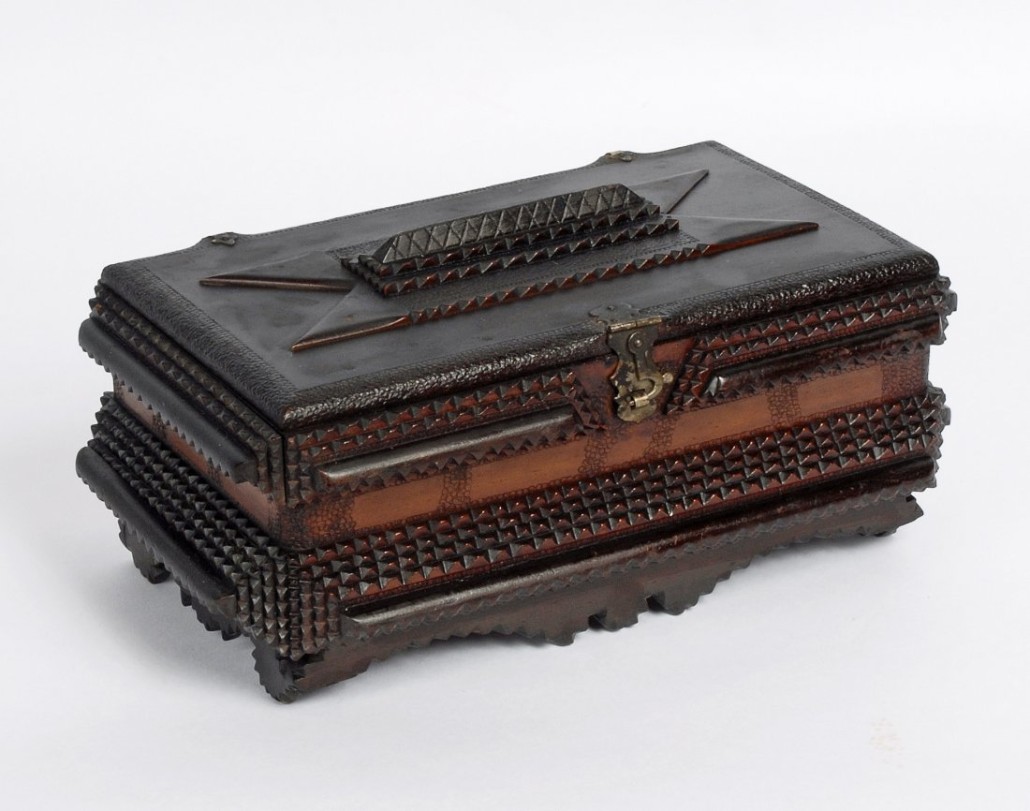Sewing box, Massachusetts, circa 1910. Estimate: $500-$750. Last Chance by LiveAuctioneers image