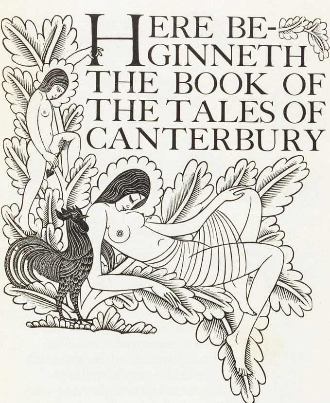 Golden Cockerel Canterbury Tales. PBA Galleries image