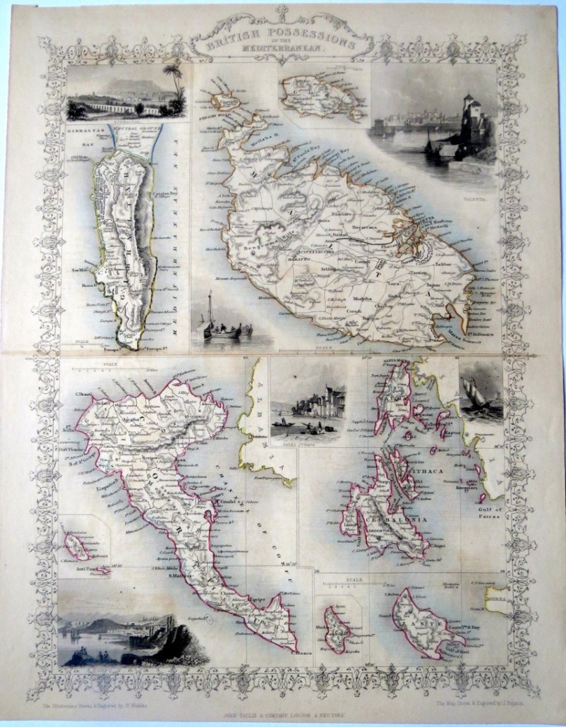 'British Possessions in the Mediterranean,' 1851, 11in x 14in. Estimate: $225-$450. Last Chance by LiveAuctioneers image