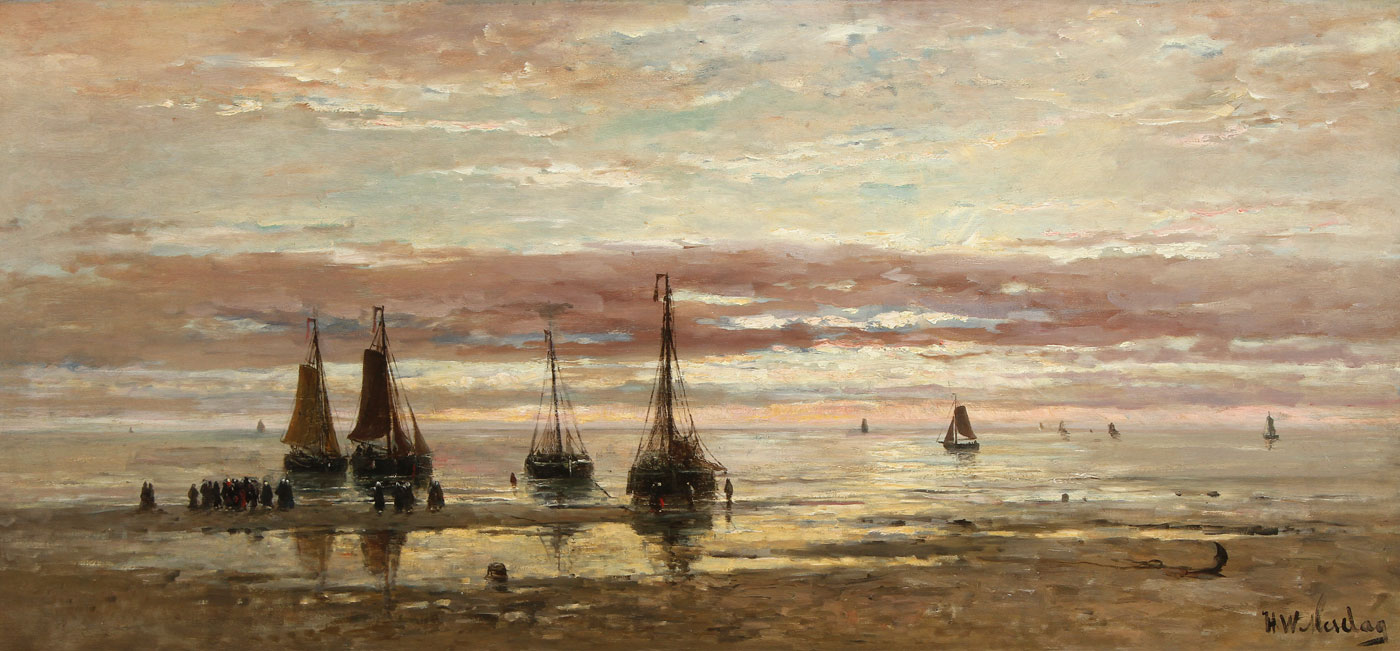 Mesdag painting of fishing boats sells for $100,000 at Jackson’s
