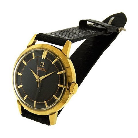 Omega Automatic, stainless steel gold-tone case, 1960s. Estimate: $500-$800. Jasper 52 image