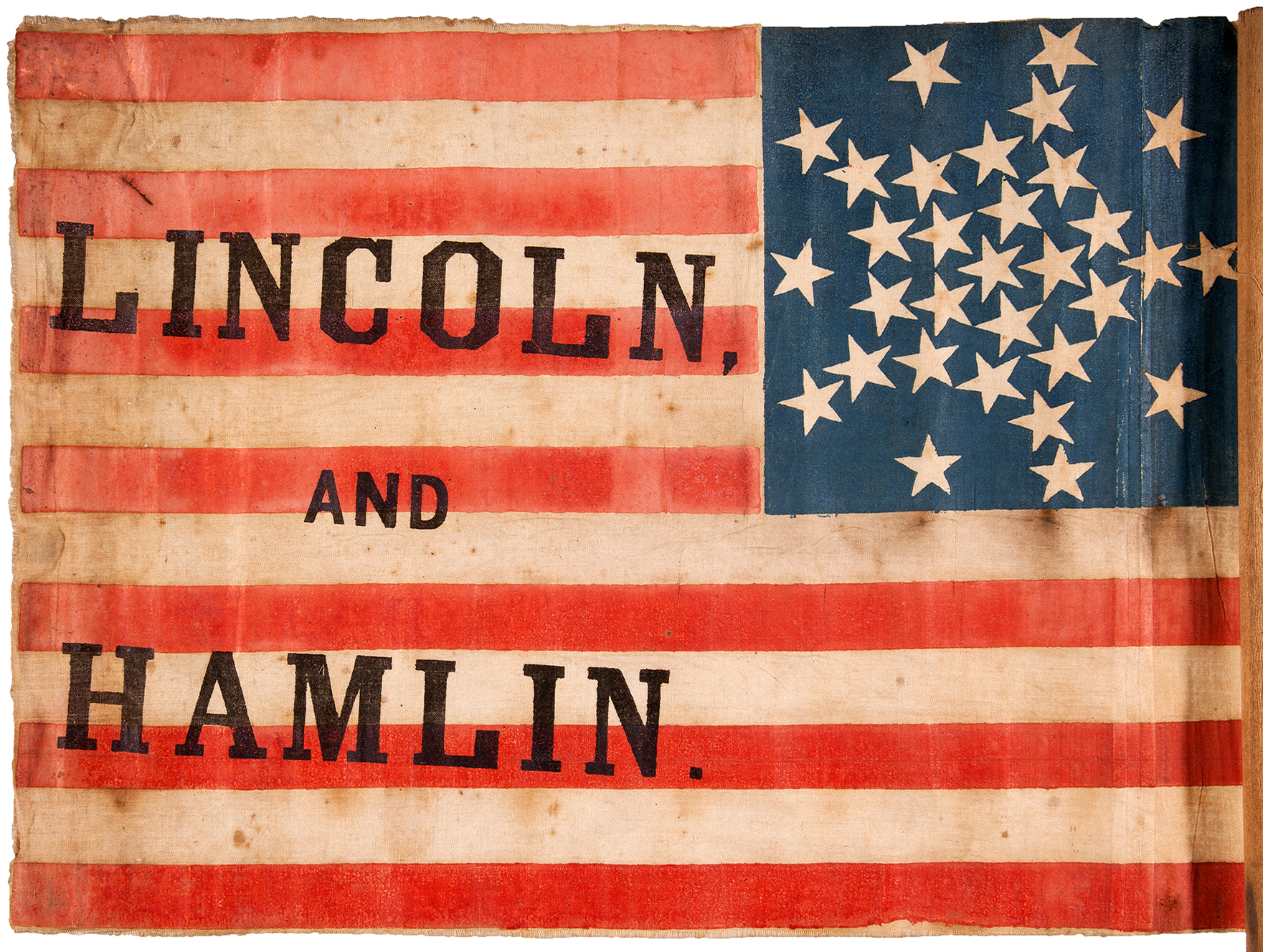 Political memorabilia collectors to auction off circa-1860 Lincoln campaign flag