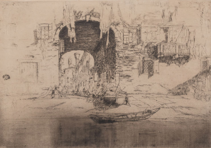 Lot 61 - James Abbott McNeill Whistler, 'San Biagio,' etching, 1879 – 1880. Gray's image