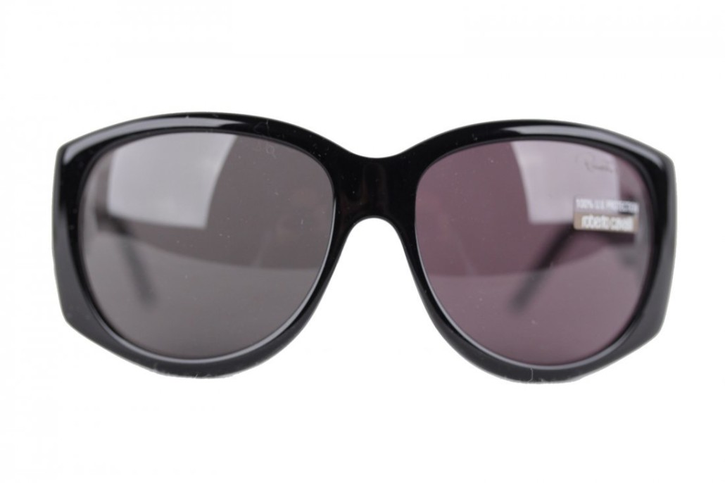 Roberto Cavalli black/gray sunglasses, temple length 125mm, lens width 59mm, lens height 48mm. Estimate: $52-$70. Last Chance by LiveAuctioneers image.