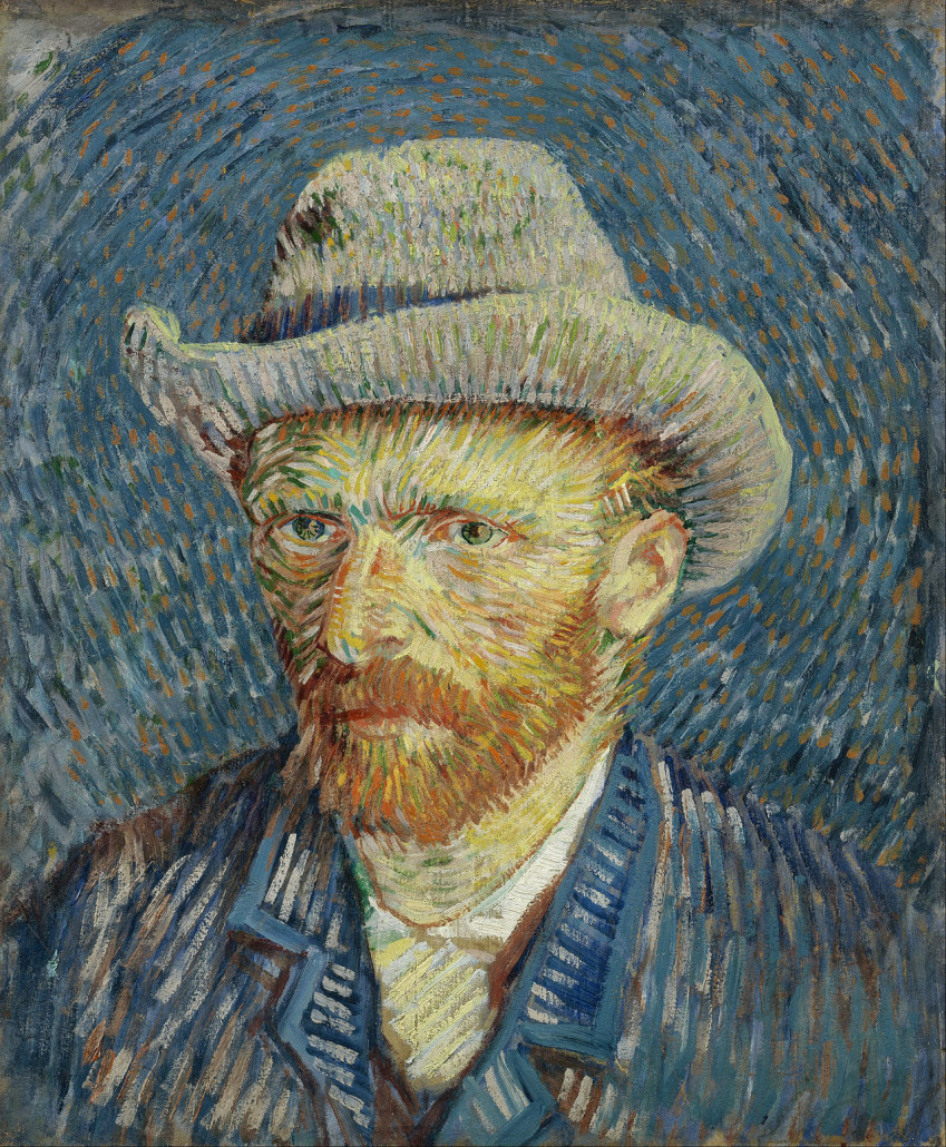 Vincent van Gogh (Dutch, 1853-1890), 'Self-Portrait with Grey Felt Hat' 