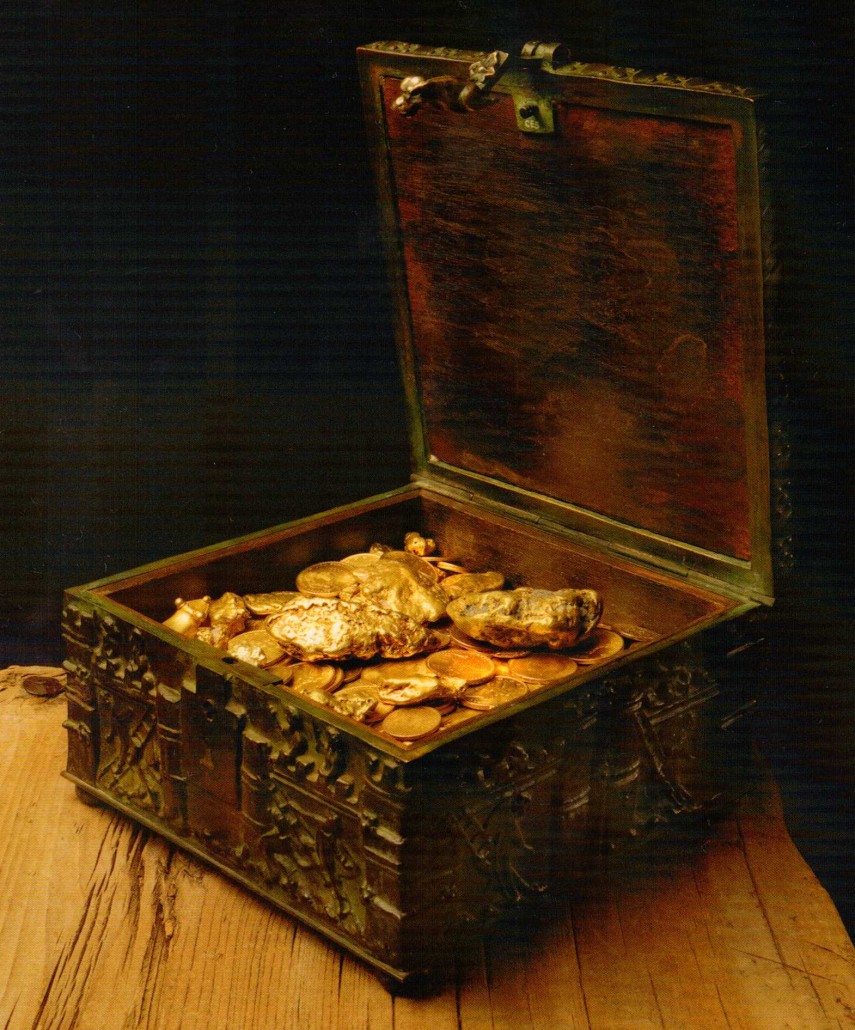 Forrest Fenn's treasure chest. Image courtesy of The Fen Diagrams, https://thefenndiagrams.com