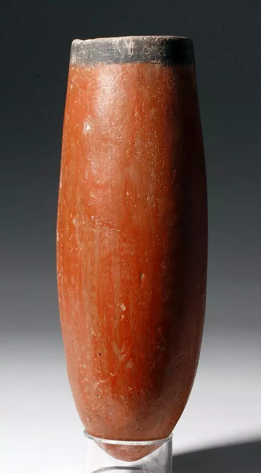 Egyptian pre-dynastic pottery grain measure, 3500-3200 BCE, 9.5 inches, est. $1,500-$2,000