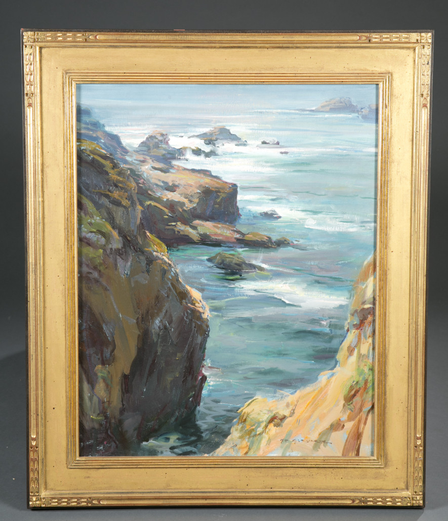 Daniel Gerhartz (American, b. 1965-), ‘Garrapata Sunlight,’ oil on canvas, 2001, 24 x 30 inches (sight), artist-signed, est. $7,000-$9,000