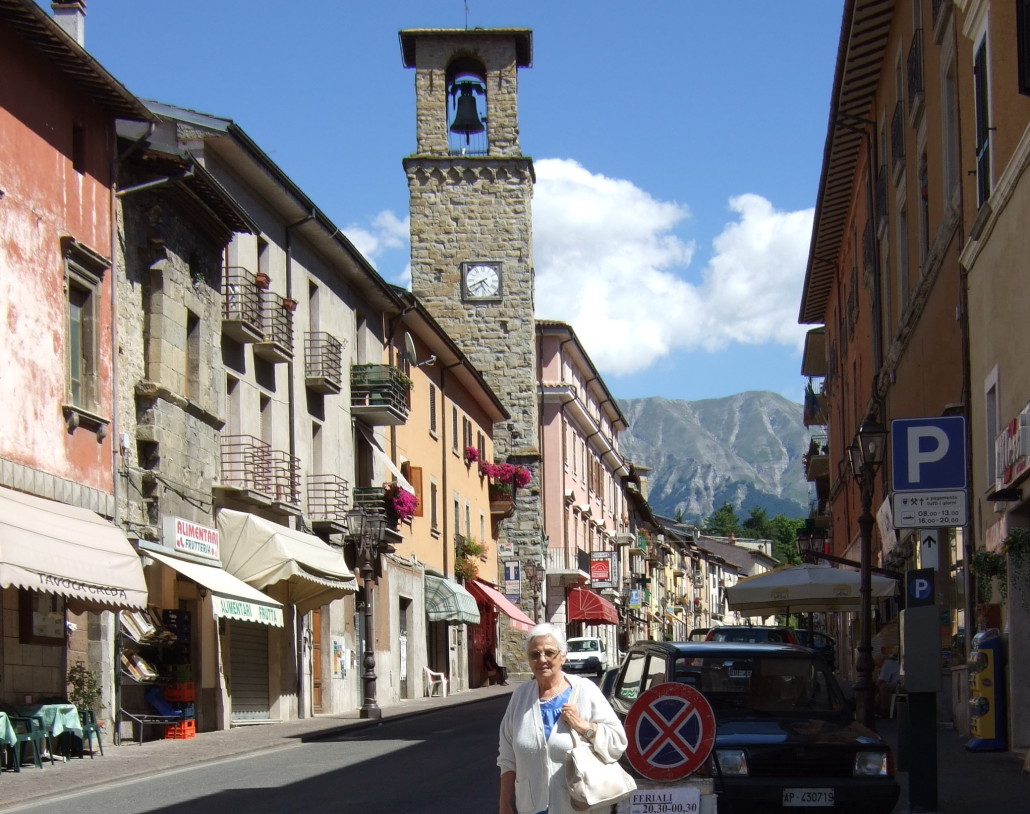 A 2008 photo of the town center in Amatrice, one of several Italian towns that suffered catastrophic damage from the earthquake. Photo by Mario1952, licensed under the Creative Commons Attribution-Share Alike 3.0 Unported license.