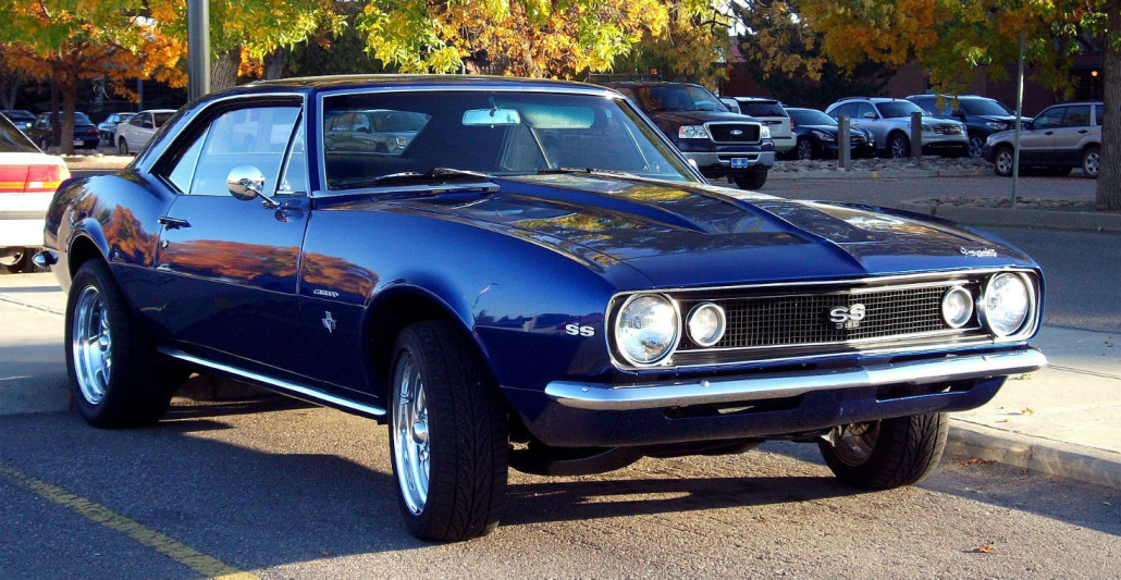 A 1967 Chevrolet Camaro SS, but not the first one made. Image by Dave_7. This file is licensed under the Creative Commons Attribution 2.0 Generic license.