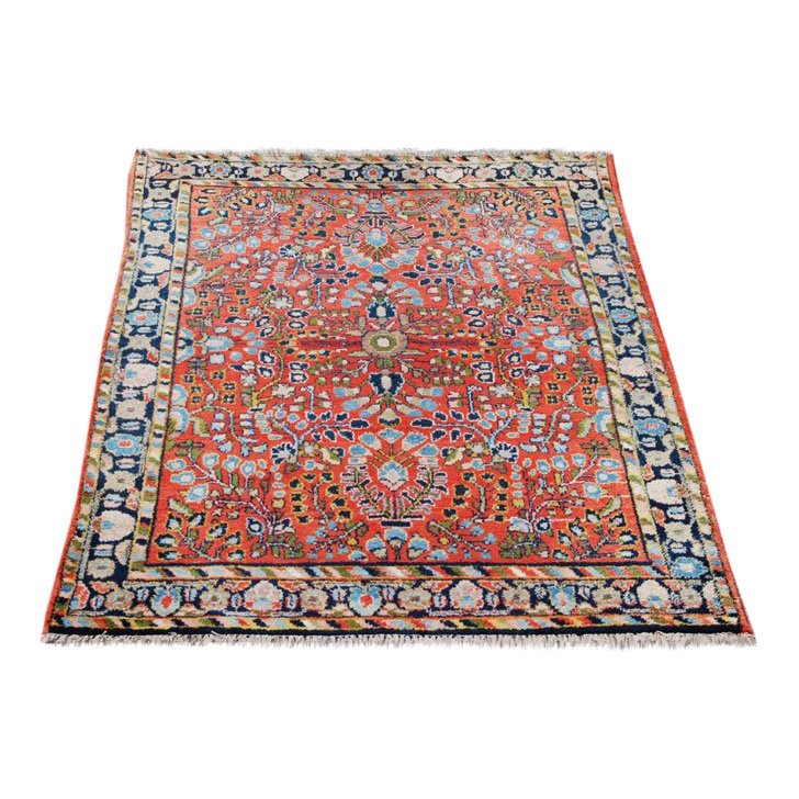 Handmade Persian Nahavand rug of lamb’s wool, vegetable dyes. Estimate: $280-$340. Jasper52 image