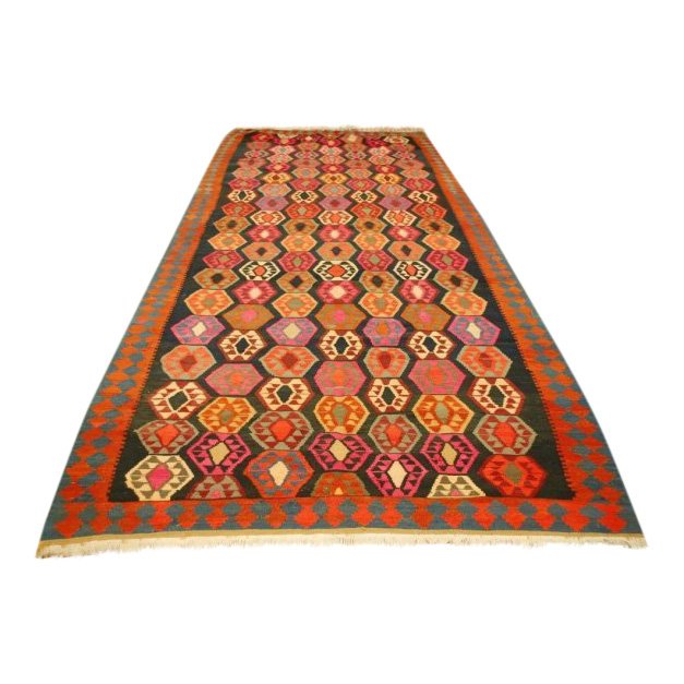 Highly detailed pre-1900s Caucasian kilim rug. Estimate: $700-$900. Jasper52 image
