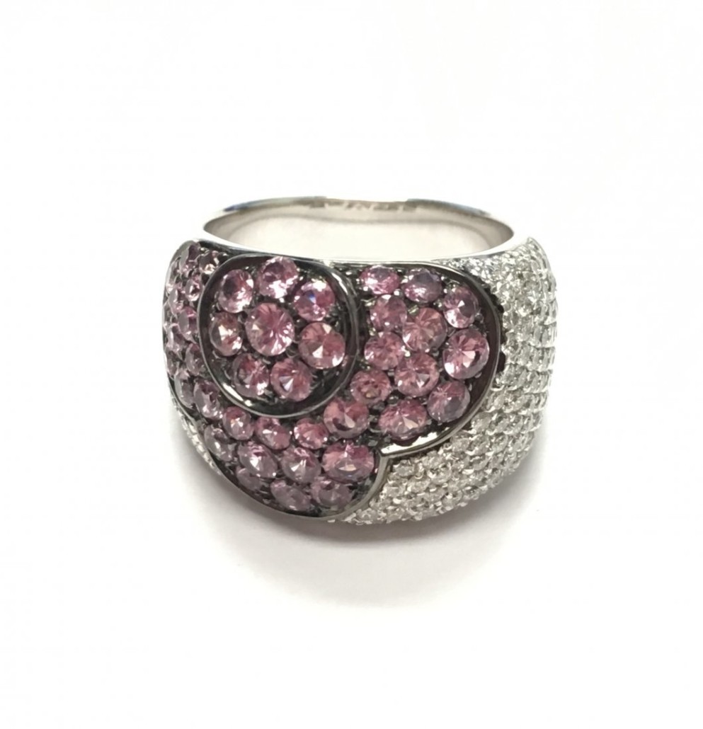 18K white gold sapphire and diamond ring, est. $2,000-$2,500. Jasper52 image