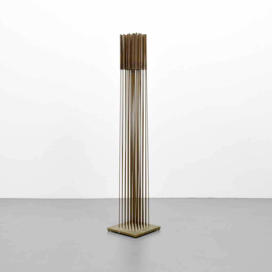 Harry Bertoia (American, 1915-1978), beryllium, copper and brass Somnambient sculpture, 46 inches tall, est. $40,000-$60,000