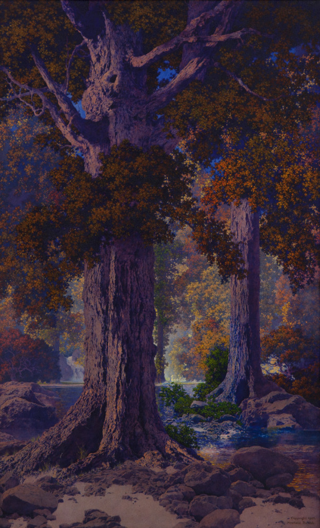 Maxfield Parrish, 'Autumn Woods.' Estimate: $200,000-$300,000. Dallas Auction Gallery image
