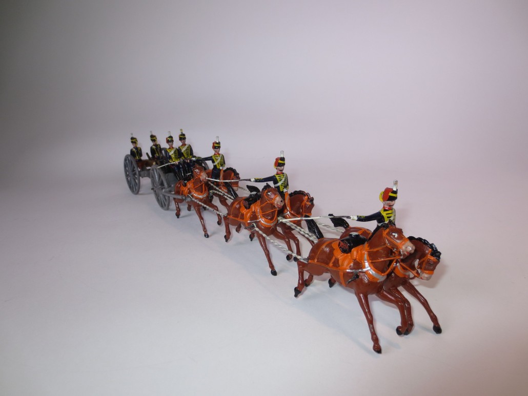 Finest known boxed 1st Version example of Set #39 Royal Horse Artillery, circa 1896, estimate $8,000-$12,000