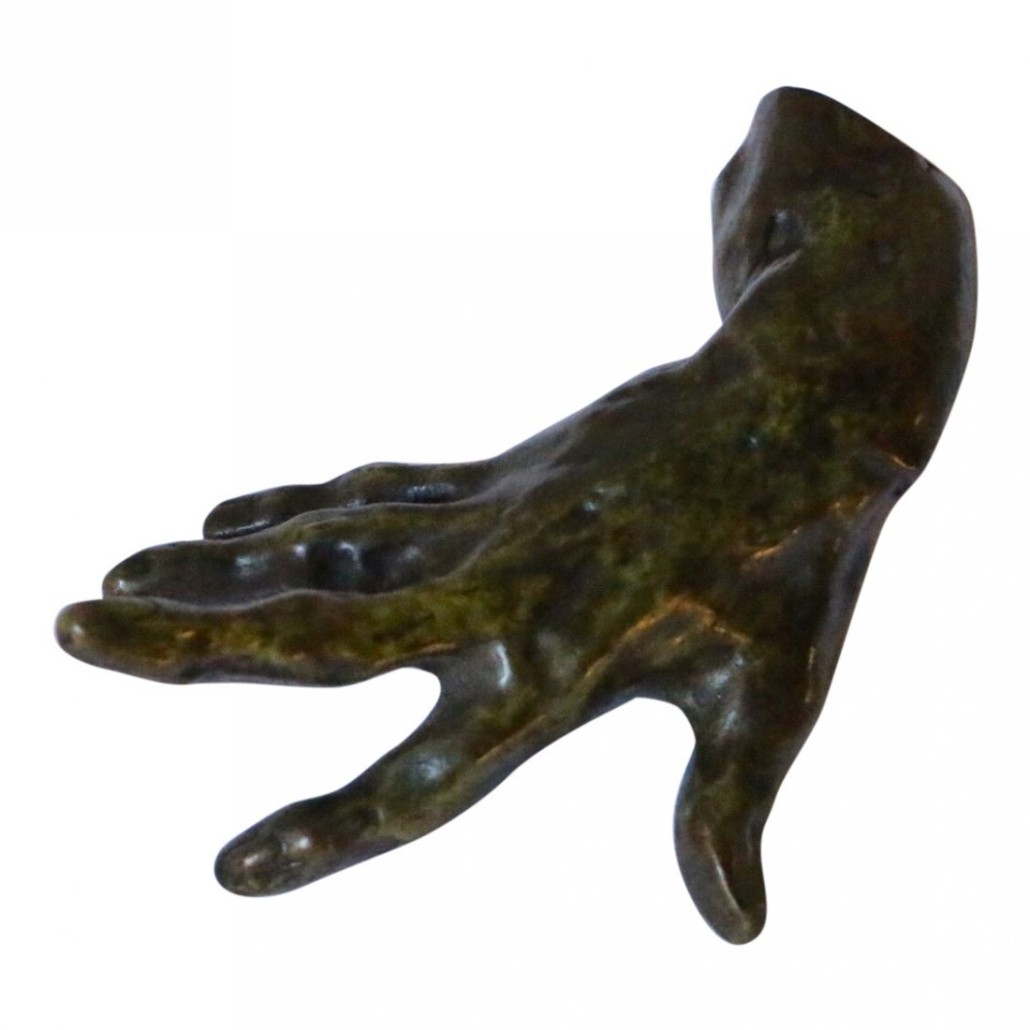 Aguste Rodin bronze sculpture, ‘Hand 2,’ Estimate: $500-$1,000. Jasper52 image