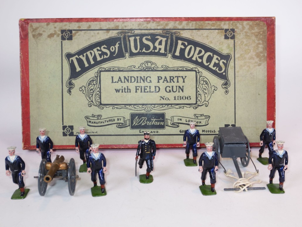 Only known example of Britains Set #1306 US Navy Landing Party, estimate $5,000-$7,000