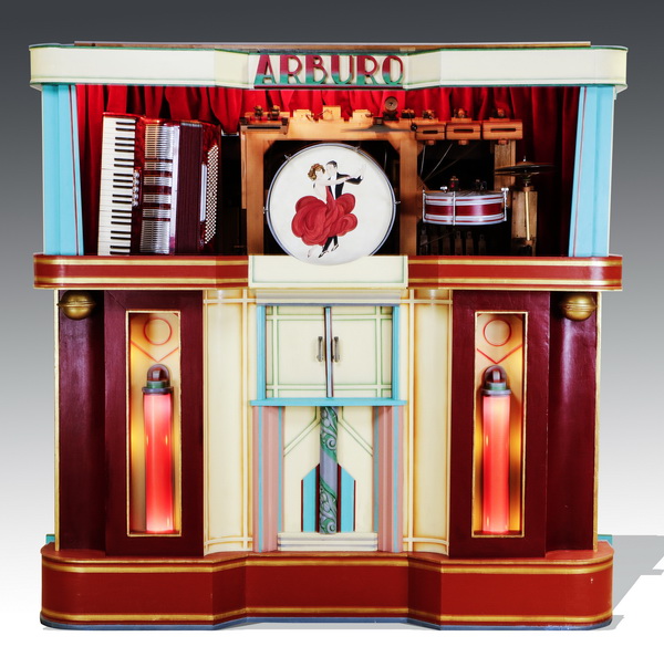 Belgian Art Deco beer hall organ by Arburo, 90 inches high. Great Gatsby’s Auction Gallery image