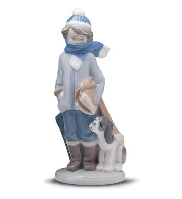 Lladro figurine, ‘Winter,’ 7 3/4 inches, 1984-2001. Estimate: $50-$150. Jasper 52 image 