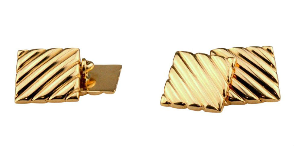 Tiffany & Co 14K yellow gold cuff links, 11.3 grams. Estimate: $200-$300. Jasper52 image