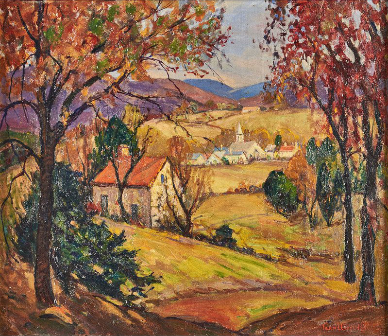 Fern Isabel Coppedge (American, 1883-1951), Untitled, oil on canvas (framed); signed; 17 1/2 x 19 1/2 inches. Estimate: $20,000-$30,000. Rago Arts and Auction Center image