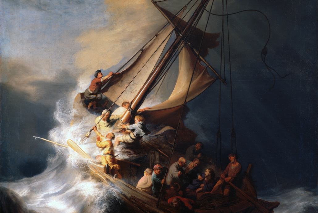 Rembrandt van Rijn’s (1606-1669) The Storm on the Sea of Galilee, painted in 1633, one of 13 paintings stolen from the Isabella Stewart Gardner Museum in Boston on March 18, 1990